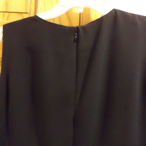 LINDA ALLARD ELLEN TRACY Little Black Dress~Princess Style~Lined-Size:12 NWT$255 - Picture 4 of 12